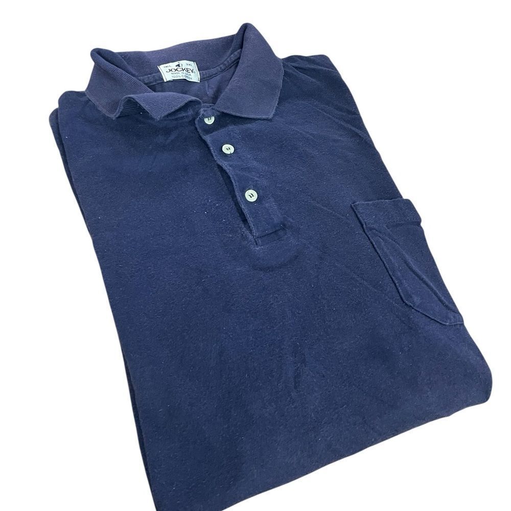 Jockey Classic Navy Polo Shirt size 3XL short sleeved